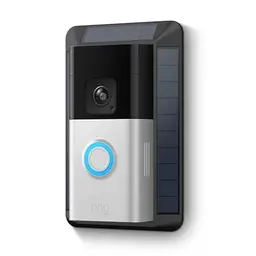 Ring Akku-Videotürklingel Pro + Ring Solarladegerät (2. Generation) Kabellose Sicherheitskamera