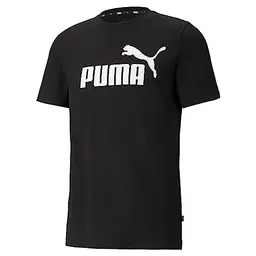PUMA Herren Ess Logo T-Shirt, Schwarz, Größe L