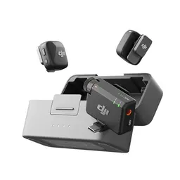 DJI Mic Mini - Kabelloses Lavalier Mikrofon mit 2 Sendern und Ladeschale, ideal für iPhone, Android, Vlogs und YouTube