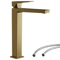 Mepplzian Wasserhahn Bad Einhandmischer, Gold, 230 mm Auslauf