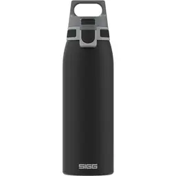 SIGG Edelstahl Trinkflasche Shield ONE Black - Auslaufsicher, BPA-frei - 1L