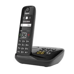 Gigaset AS690A DECT-Telefon mit Anrufbeantworter und Freisprechfunktion, schwarz