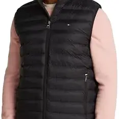 Tommy Hilfiger Herren Core Packable Weste, Schwarz, Größe M