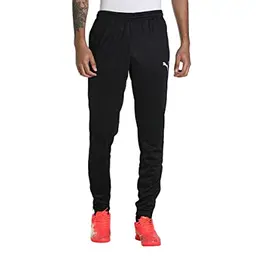 PUMA Unisex Teamrise Jogginghose, Schwarz/Weiß, XL
