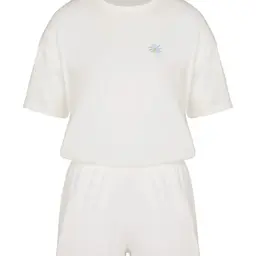 HUNKEMÖLLER Pyjama-Set aus Baumwolle - Gardenia - XS