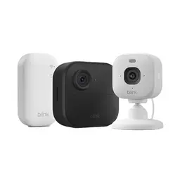 Blink-Kamera Outdoor 4 + Blink Mini 2K+, kabellose HD-Sicherheitskamera, 2 Jahre Batterielaufzeit