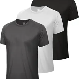 BOOJO Sport T-Shirts für Herren - Kurzarm, schnelltrocknend, ideal für Fitness und Training (1, 3 oder 5er Pack)