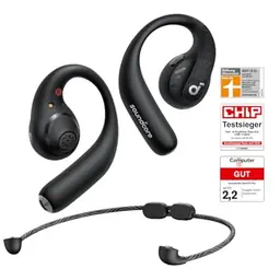soundcore AeroFit Pro Open-Ear Kopfhörer, 46h Akku, Ergonomisches Design, Bluetooth 5.3, Kabellos, IPX5 Wasserschutz
