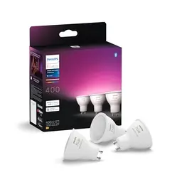 Philips Hue White & Color Ambiance GU10 LED Spot 3er Pack, dimmbare smarte Lampen für Hue Lichtsystem