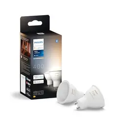 Philips Hue White Ambiance GU10 LED Spot 2er Pack, dimmbare smarte Lampen für Hue Lichtsystem