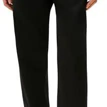Tommy Hilfiger Herren Chino Hose Harlem Satin Relaxed Fit, Schwarz, 32W/28L