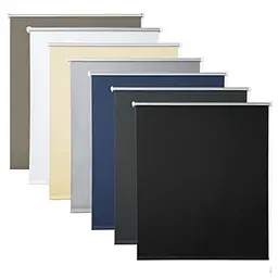 WOLTU Verdunkelungsrollo ohne Bohren, Thermo Sichtschutz für Türen und Fenster, 50 x 160 cm, Schwarz