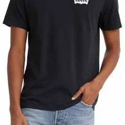 Levi's Graphic Crewneck T-Shirt in Caviar