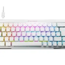 Turtle Beach Vulcan II Mini Air Kabellose Gaming-Tastatur mit RGB, abnehmbaren Kabel, Smart Keys und Aluminiumplatte