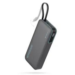 CUKTECH 20000mAh Power Bank mit USB-C Kabel und Schnellladefunktion für iPhone 15/16 Pro Max, MacBook, Galaxy S25