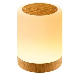 Auxmir Nachtlicht Touch Lampe - Dimmbar, 256 RGB Farben, Kabellos, USB Aufladbar, Tragbar für Kinder und Schlafzimmer