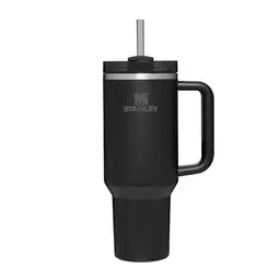 STANLEY Quencher H2.0 Flowstate Trinkflasche 1,2L Edelstahl, mit Strohhalm, isoliert, spülmaschinenfest, BPA frei, schwarz
