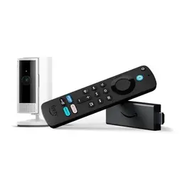 Amazon Fire TV Stick HD (Neueste Generation) + Ring Innenkamera 2. Gen.