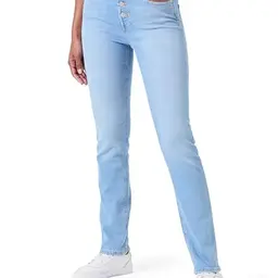 ONLY Damen Jeans ONLLILOU HW Slim, Light Blue Denim, Gr. 28W / 32L