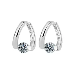 JkyKnowo Silberne Ohrstecker mit Diamant - Hypoallergener Vintage Damenschmuck, Geschenkidee für Damen