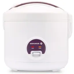 REISHUNGER Reiskocher & Dampfgarer für 1-6 Personen - Schnelle Zubereitung mit Warmhaltefunktion, Weiß