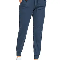 Libin Jogginghose Damen - Sportliche Freizeithose mit Taschen in Navy Blau, Größe M