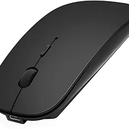 AE WISH ANEWISH Bluetooth Maus, geräuschlos, wiederaufladbar, kabellos für Mac, PC, iPad, iPhone, Windows, 3 DPI, Bluetooth 5.0
