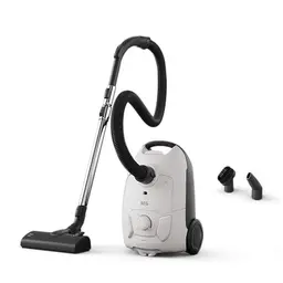 AEG CLEAN 5000 AB51C1SW Staubsauger mit Beutel – Hohe Saugleistung, AllFloor Bodendüse, 2in1 Multifunktionsdüse, 8,5 m Aktionsradius