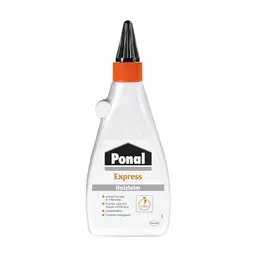 Ponal Express Holzleim, schnell trocknender und wasserfester Holzkleber in 550g Flasche für vielseitige Bastelarbeiten