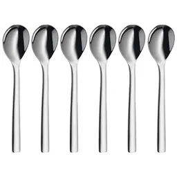 WMF Nuova Eierlöffel Set, 6-teilig, Edelstahl, 12 cm
