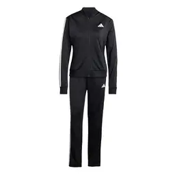 adidas Damen ESSENTIALS 3-STRIPES Trainingsanzug Schwarz, Größe S