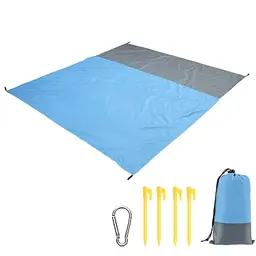 TNSRAY Stranddecke Sandfrei & Wasserdicht 140 x 200 cm - Ideal für Strand, Picknick, Wandern & Camping