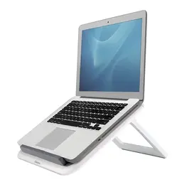 Fellowes I-Spire Quick Lift Laptop Ständer, höhenverstellbar und portabel für Notebooks bis 17 Zoll, weiß