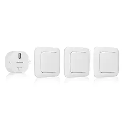 Smartwares Home Automation Set, Funkstecker, 3 Schalter, 1 Unterputzmodul – für Schlafzimmer