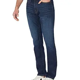 Amazon Essentials Herren Stretchjeans - Lockerer Schnitt, Indigo Waschung, Übergrößen erhältlich