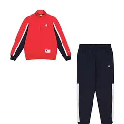 Champion Herren Retro Sport-Trainingsanzug, Rot, Größe S