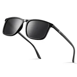 Occhsouo Polarisierte Sonnenbrille für Herren & Damen UV400, leichtes TR90 Gestell, schwarz, CAT 3, Sport, Angeln, Fahren & Ski