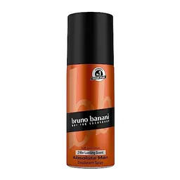 Bruno Banani Absolute Man Deo-Bodyspray, 150 ml – Orientalisch-würziger Herrenduft, 24h lang anhaltend