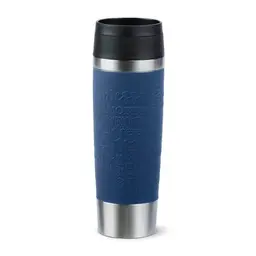 Emsa Travel Mug Classic 0,5 Liter - Edelstahl, 100% dicht, spülmaschinenfest, Dunkelblau