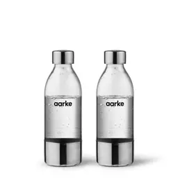 Aarke 2er-Pack PET-Flaschen für Wassersprudler Carbonator 3, BPA-frei, 650ml