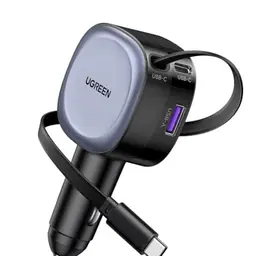 UGREEN Zigarettenanzünder USB C 75W Auto Ladegerät mit Schnellladefunktion für iPhone, iPad, Galaxy und mehr