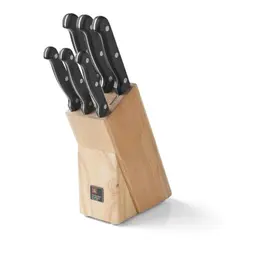 Richardson Sheffield ARTISAN Messerblock mit 6 Küchenmessern und klassischem Nietengriff
