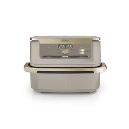 Ninja Foodi FlexDrawer Heißluftfritteuse, Dual Zone, Stone Gold AF500EUSD