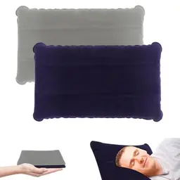 Lollanda 2er Set Aufblasbare Kissen für Strand und Camping, Ergonomisch und leicht für Reisen