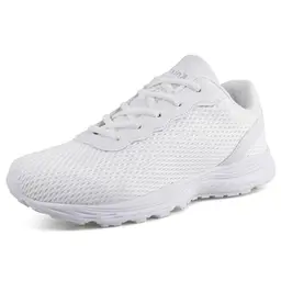 Knixmax Outdoor Laufschuhe Herren Damen, Weit, Atmungsaktiv, Leicht, Komfortabel, Weiß, EU37