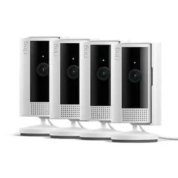 Indoor Überwachungskamera mit 1080p, WLAN, Privatsphärenschutz, ideal für Haustiere, einfache Selbstinstallation, 4er Set