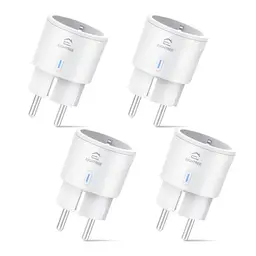 EIGHTREE Smart WLAN Steckdose 4er Pack, Sprachsteuerung & Timer, kompatibel mit Alexa und Google Home, 2.4GHz WiFi