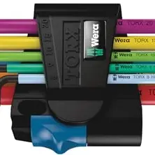 Wera Winkelschlüsselsatz 967/9 TX Multicolour HF, 9-teilig