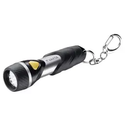 VARTA LED Taschenlampe, handlich, stoßfest, mit Schlüsselanhänger, ideal für Haushalt & Outdoor