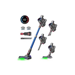 VersLife Z8 Kabelloser Staubsauger - 45 Min Akkulaufzeit, Smart LED-Display, ideal für Tierhaare und Hartböden